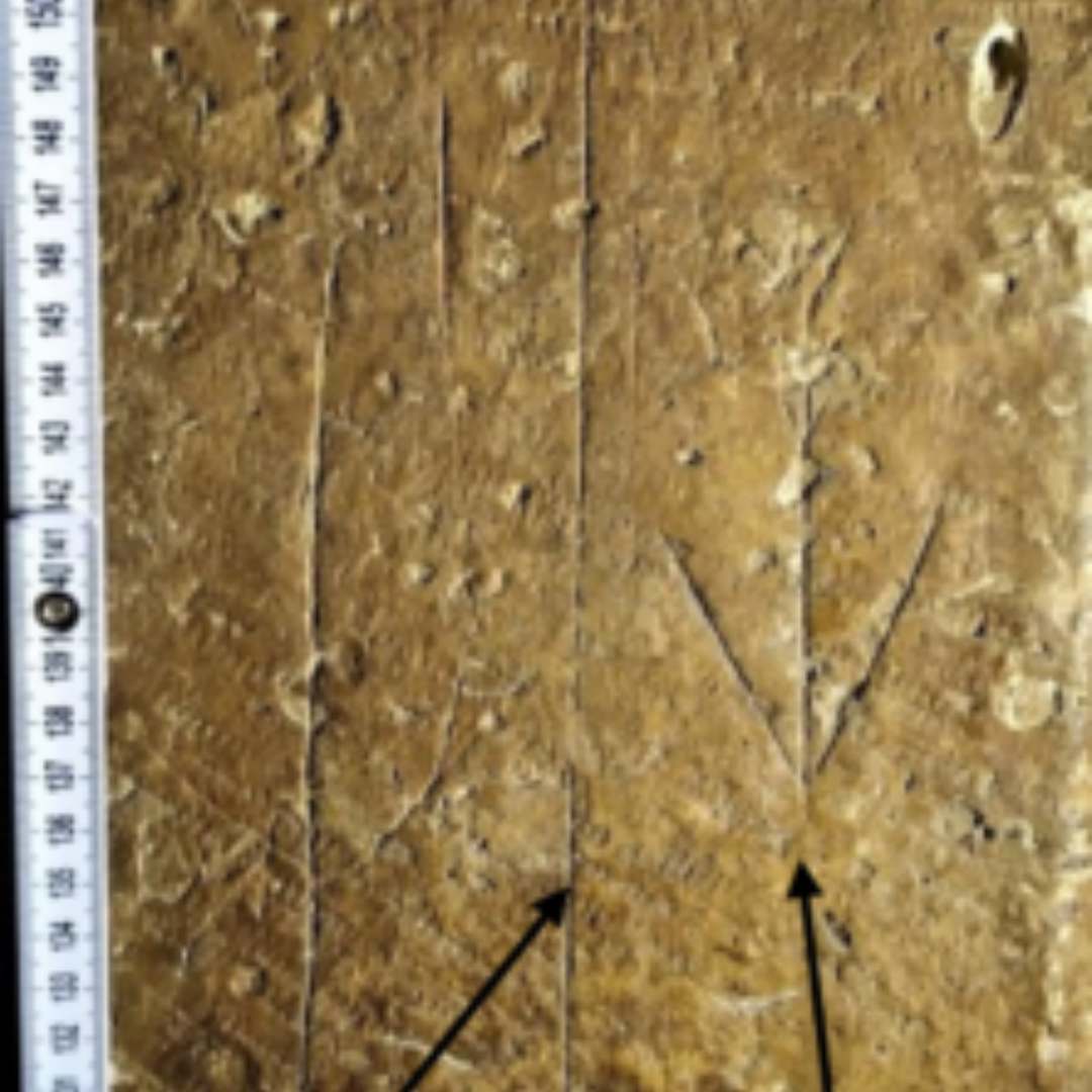 Vertical Line With Arrow Mason Mark to the Right